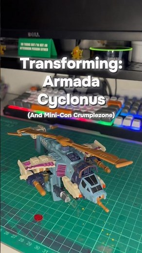 Transforming: Transformers Armada Cyclonus (and Mini-Con Crumplezone)