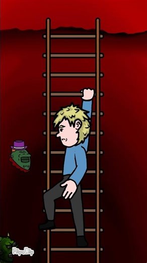 Climb the Ladder (animation meme) #animation #shorts #halloween2025