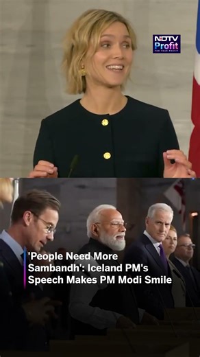 'People Need More Sambandh': Iceland PM's Speech Makes PM Modi Smile