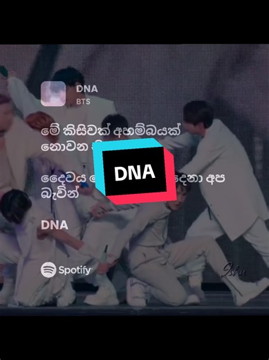 DNA Sinhala Lyrics by BTS with English Translation