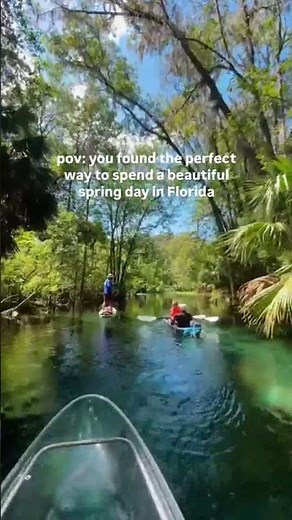 Spring time at Silver Springs = UNMATCHED! 😍 Clear kayak during one of the best times of the year,