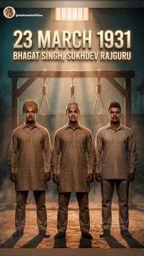 23 March 1931| Ultimate Sacrifice of BhagatSingh, Sukhdev and Rajguru