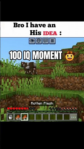 Only 100 IQ Players Will Understand This 😏 #minecraft #gaming #minecraftshorts