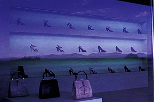 Prada Marfa is a permanent sculptural art installation by artists Elmgreen & Dragset, located in the Chihuahuan Desert along U.S. Route 90 in Jeff Davis County, Texas. It is situated approximately 1.4 miles (2.3 km) northwest of the town of Valentine and about 26 miles (42 km) northwest of the city of Marfa. History and Description Inaugurated on October 1, 2005, the project was realized with the assistance of architects Ronald Rael and Virginia San Fratello, costing approximately $120,000. The 