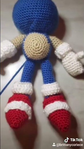 Sonic Crochet Amigurumi Tutorial Available #easycrochetpatterns