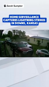 290 reactions · 39 shares | Lightning caught on camera: Home surveillance captures powerful strikes in Downs, Kansas during last night’s severe storms. #SevereWeather #Lightning #Kwch12 | KWCH 12 News | Facebook