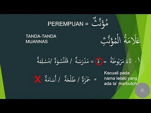 Muannas dan Muzakkar