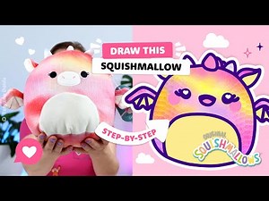 Design a kawaii character inspired by a Squishmallow plushie