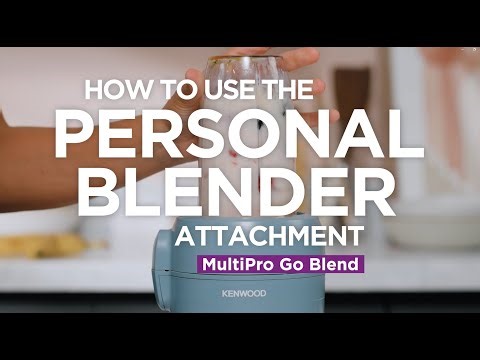 MultiPro Go Blend | How to use the personal blender attachment