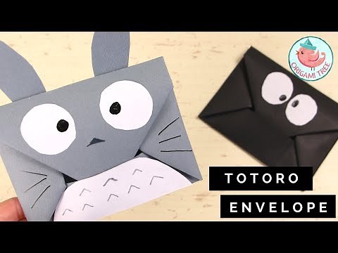 How to Make an Origami Envelope Tutorial - Easy DIY Totoro Origami Envelope