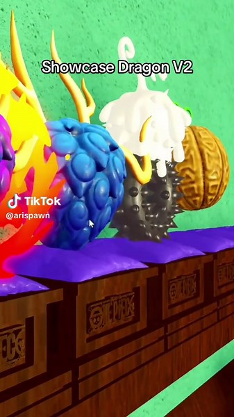 Showcase Dragon V2 in Fruit Battlegrounds Gameplay