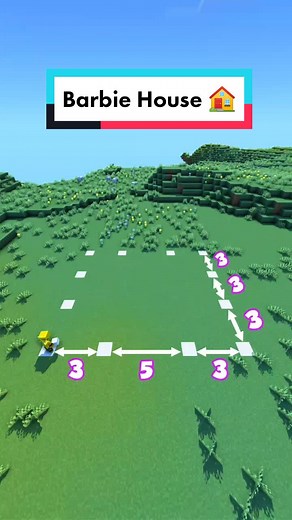 Barbie House 🏠 #minecrafttutorial #minecraftbuilds #minecraftbuilding #barbie