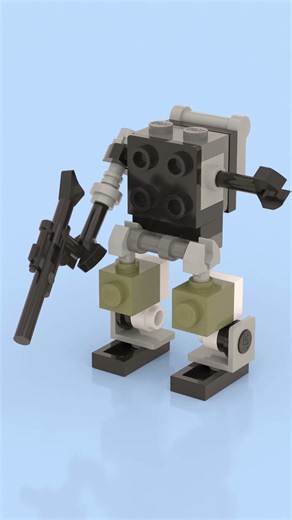 LEGO Mini Battle Droid 🧱🚀 Small but Dangerous! 🔥 #legobuild #legoshorts #legomoc #legoanimation