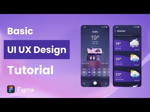 Weather App UI UX Design Tutorial