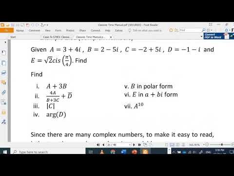 Complex operation in Casio fx-570EX Classwiz calculator