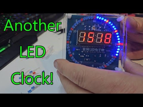 Assembling a Chinese "Rotating LED Clock"