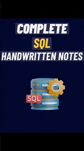 SQL COMPLETE HANDWRITING NOTES #vibehub #SQL#ytshorts