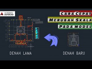 drafter mep - cara merubah skala denah autocad instalasi proyek mep