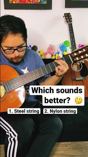 Acoustic Guitar shootout nylon vs steel stringed