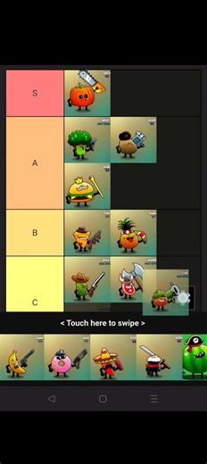 My food gang tier list ( with the new character ) #foodgang #games #opening #gaming
