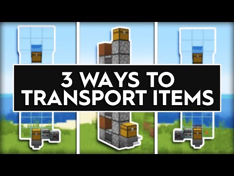 Minecraft 3 Ways To Build An Item Elevator - 1.20+