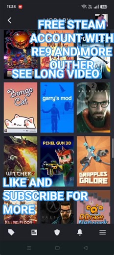 free steam account with Resident evil 9 #freesteamgame #pcgames #steam #treanding #noads