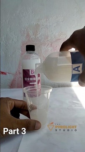 How to Mix Silicone Rubber (Part A + B) Correctly | #moldmaking #shorts