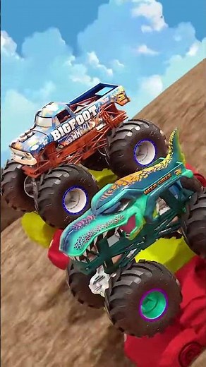 💥 Every obstacle counts! | Hot Wheels Monster Trucks