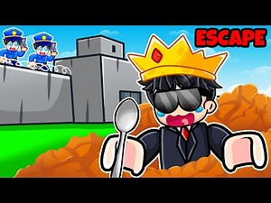 I Got STUCK in Prison with a SPOON | Dig to Escape Roblox