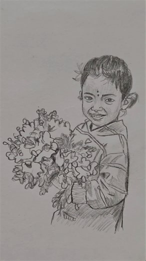 ✨Free pencil sketch✏️ Follow My Insta Id - kara.ngallery #shorts #drawing #art #trending