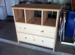 Finishing a pine cabinet