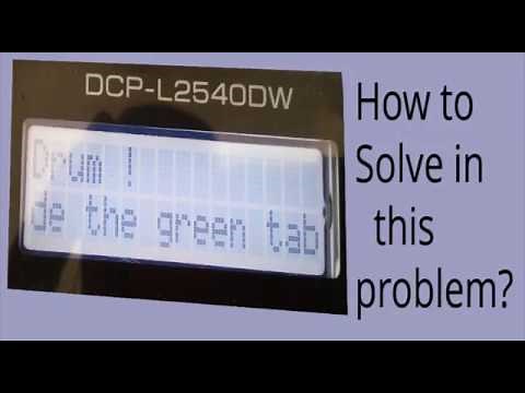 Slide The Green Tab on The Drum Unit Error in Brother Printers, How to Solve this error