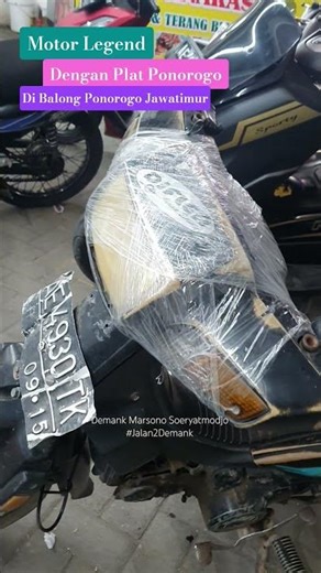 Legend Motorcycle with Ponorogo, East Java Plate - Old Honda Astrea Grand