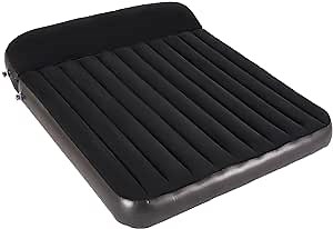 DIMAR GARDEN Queen Size Camping Air Mattress Inflatable Bed Blow Up Mattresses with Pillow,Black