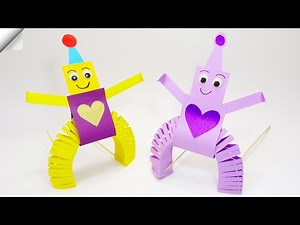 Funny Paper robot | Moving paper TOYS