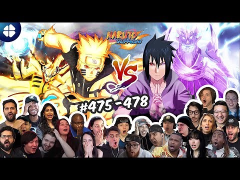 Sasuke VS Naruto [27 People React] FINAL FULL FIGHT | Shippuden 475-478 | ナルト 疾風伝 海外の反応