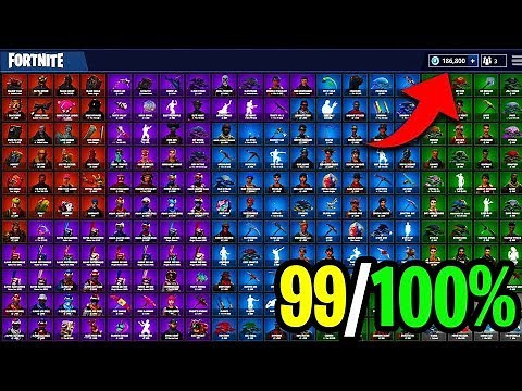The BEST Fortnite Locker You'll EVER See!! (Season 1-7 ALL ITEMS)