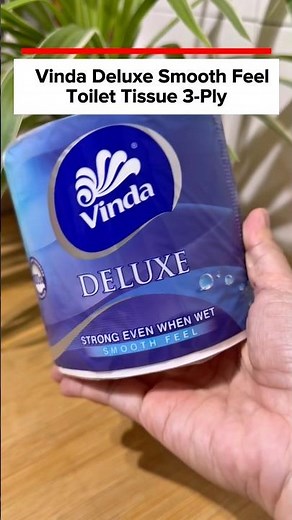 ￼Vinda Deluxe Smooth Feel Toilet Tissue 3-Ply | Longer, More Sheets & More Condensed