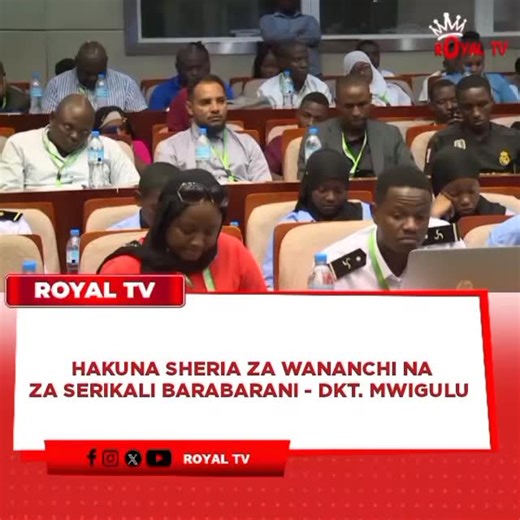 Royal Television Online on Instagram: "Waziri Mkuu Tanzania Mhe. Dkt. Mwigulu Lameck Nchemba ameonesha kukasirishwa na namna ambavyo Magari ya serikali yanaongoza katika kuvunja sheria za usalama barabarani, akiagiza Maafisa wa serikali kufuata sheria hizo ama kutoa mapendekezo ya sheria hizo kubadilishwa. Mhe. Nchemba amebainisha hayo Novemba 26, 2025 wakati wa Kilele cha Maadhimisho ya kwanza ya wiki ya usafiri endelevu ardhini, Hafla iliyofanyika Jijini Dar Es Salaam, akibainisha tabia ya mwe