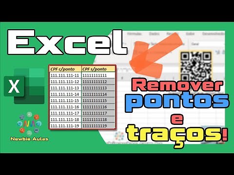 Excel Removing Periods and Dashes | Removing periods, slashes, and hyphens from CPF and CNPJ (rem...
