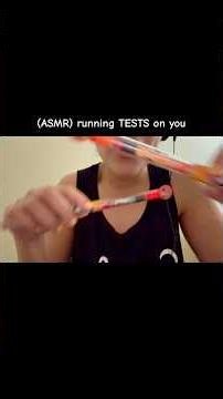 ASMR running TEST on you #asmr #asmrshorts #asmrroleplay