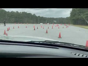 Witness driving the Emergency Vehicle Operations Course