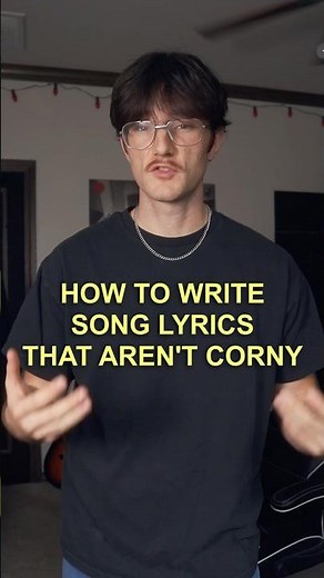 How to write song lyrics that aren’t corny… #musician #indiemusician #songwriting #songwritingtips