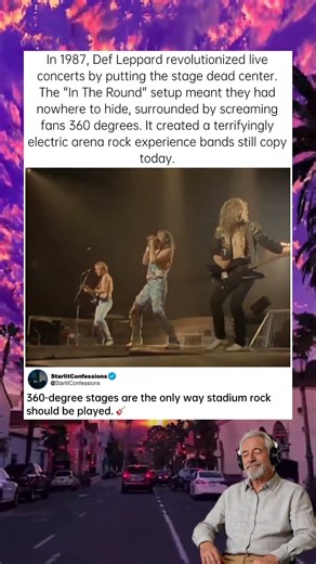 The Stage That Changed Concerts Forever 🏟️ #DefLeppard #LiveMusic #RockConcert #80sRock