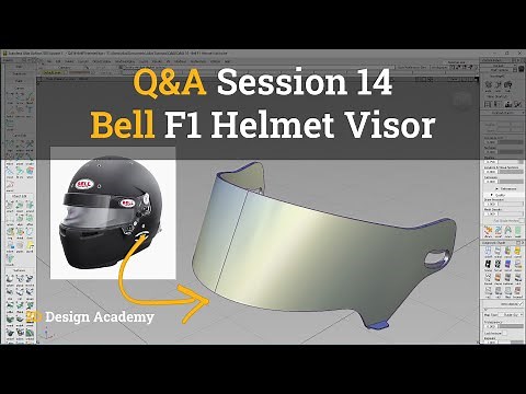Autodesk Alias Tutorials I Q&A 14 - Bell F1 Helmet Visor