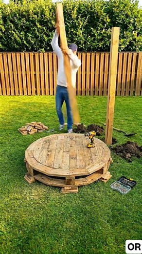 I Built a DIY Hanging Pallet Bed from Scratch (Realistic Backyard Timelapse)