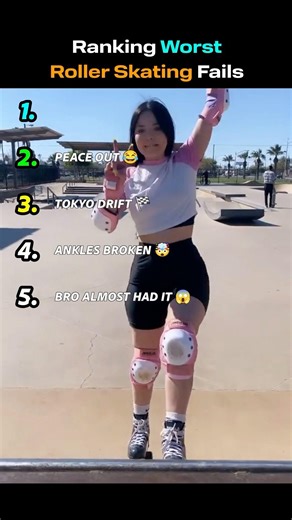 Ranking Worst Roller Skating Fails 😱