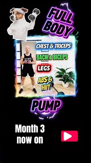 Full Body PUMP Workout for month 3 on now #fitness #homeworkout #exercise #bodypump