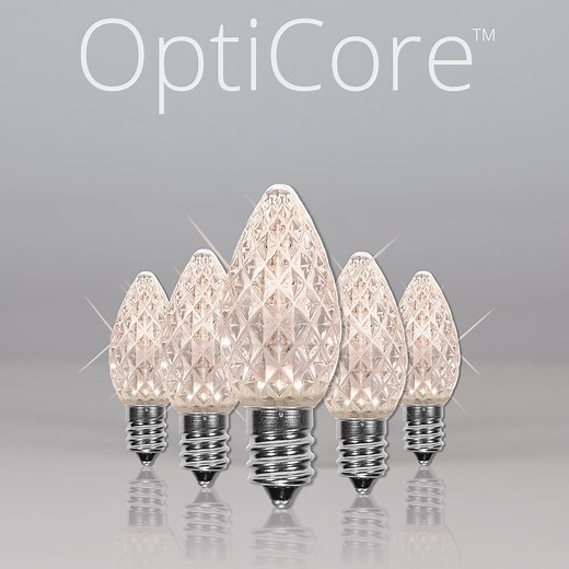 C7 Twinkle Warm White OptiCore&reg LED Christmas Light Bulbs - Christmas Lights, Etc