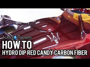 HYDRO DIPPING A RED CANDY CARBON FIBER | Liquid Concepts | Weekly Tips and Tricks